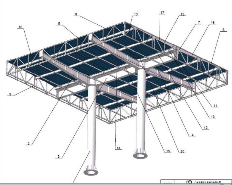 Full Set Equipment for Petrol Station with Canopy and Pylon