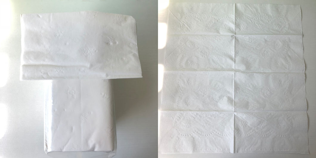 150 Sheets Embossed White Paper Dinner Napkins