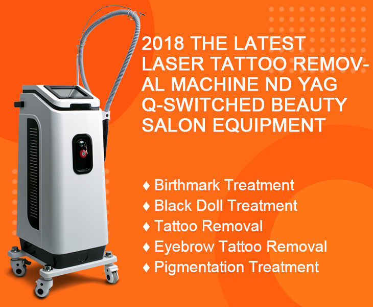 Advancec Q Switched ND YAG Laser Tattoo Removal for Skin Rejuvenation Solon Machine