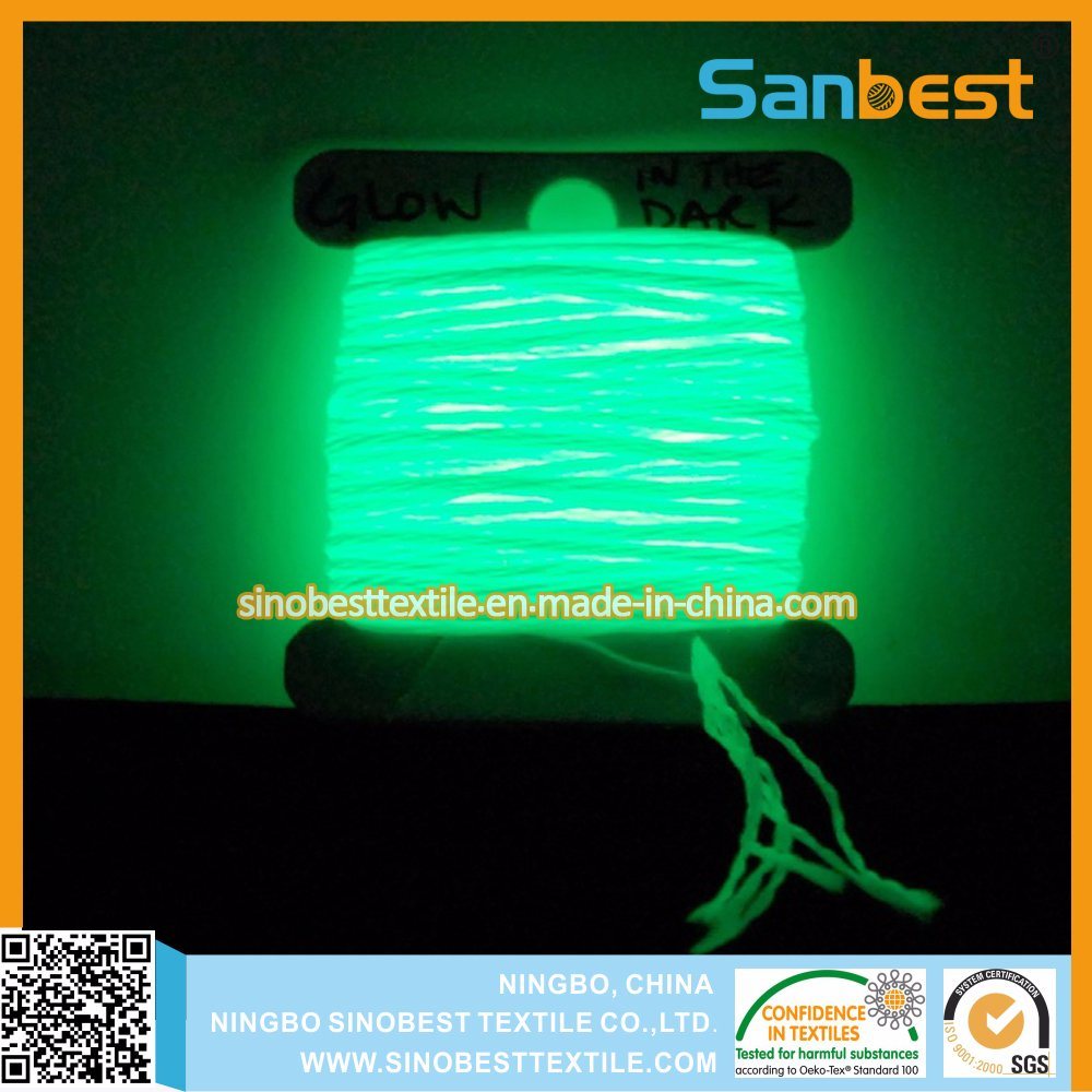 100% Polyester Luminous Glow-in-Dark Embroidery Thread