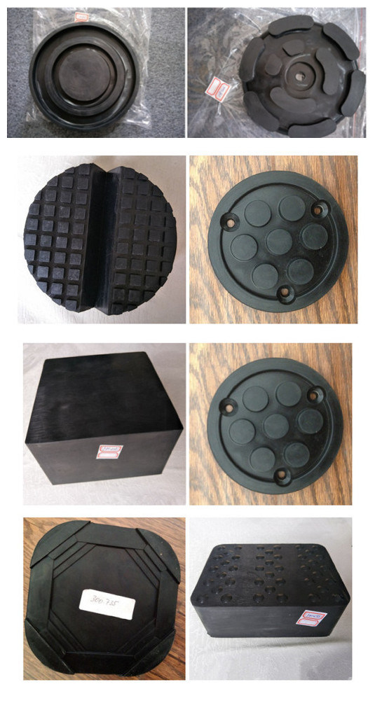 Small Slot Solid Blocks Pads Rubber Mounts for Car Trolley