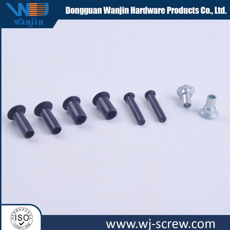 OEM Non-Standard Metal Black Hollow Solid Thread Hex Flat Head Rivet