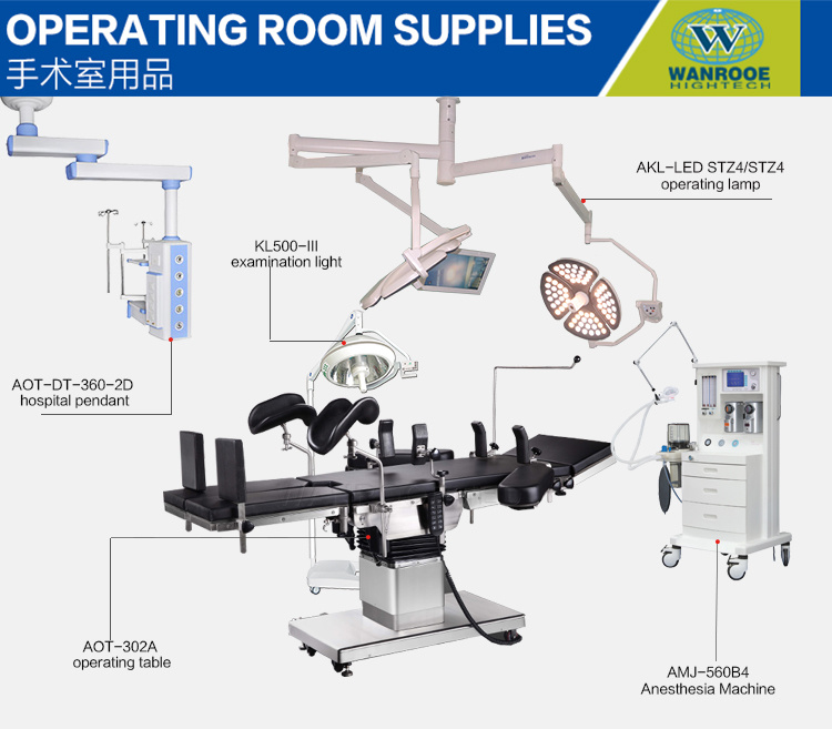 Aot302A Hospital Room Medical Neurosurgery Ophthalmology Surgical Operating Table