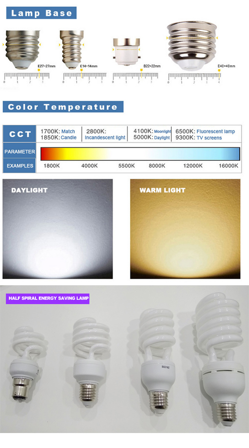 9W High Quality Ce Certificate Proved Half Spiral Tube