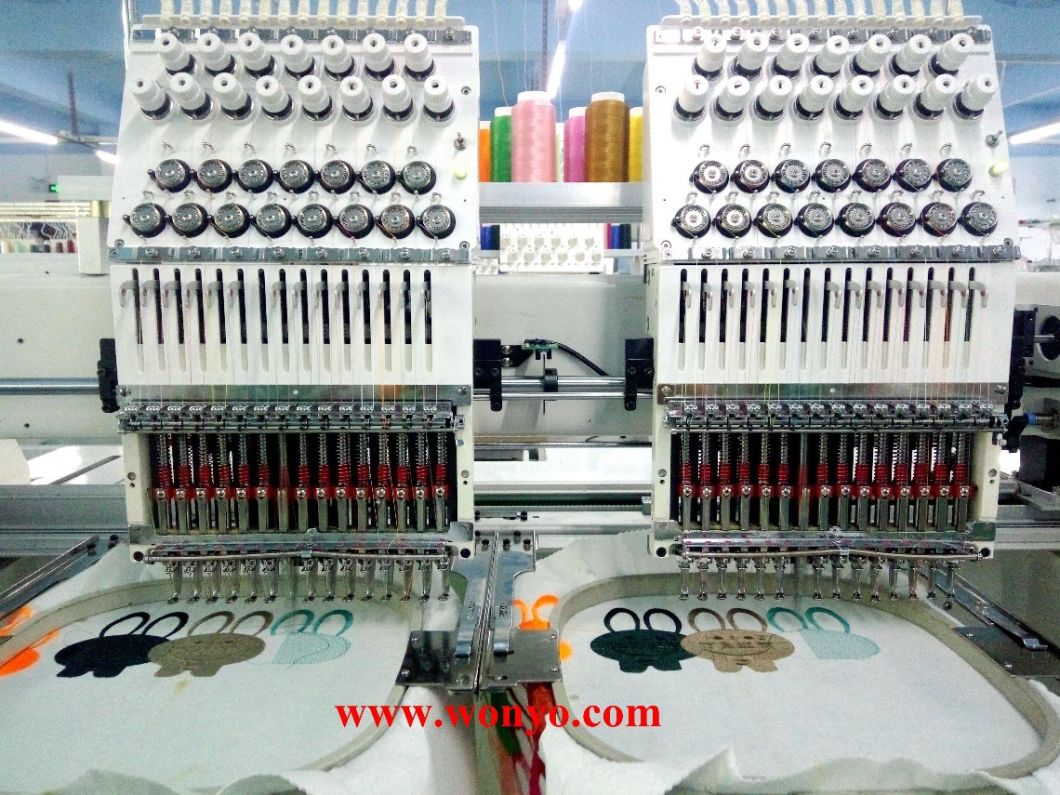 High Speek Ommercial 2 Head Embroidery Machine for Sale