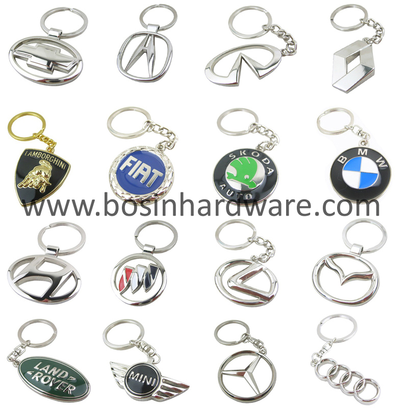 Promotional Metal Christmas Heart Keychain