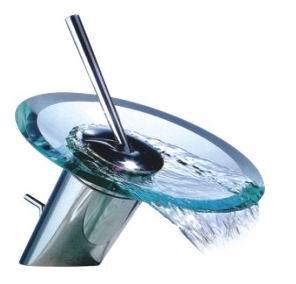 Single Handle Glass Plate Waterfall Faucet (BM50701)