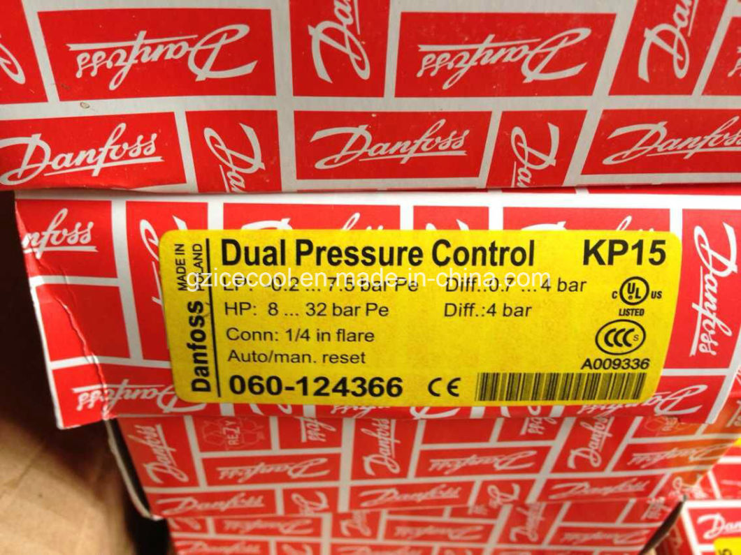 Kp15 060-124366 Danfoss Dual Pressure Control High Pressure Hand Movement Low Pressure Automatic Movement Double Pressure Switch