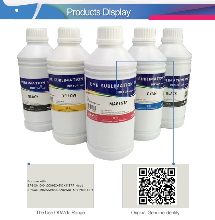 Wholesale 1000ml Digital Dye Sublimation Printing Ink for Inkjet