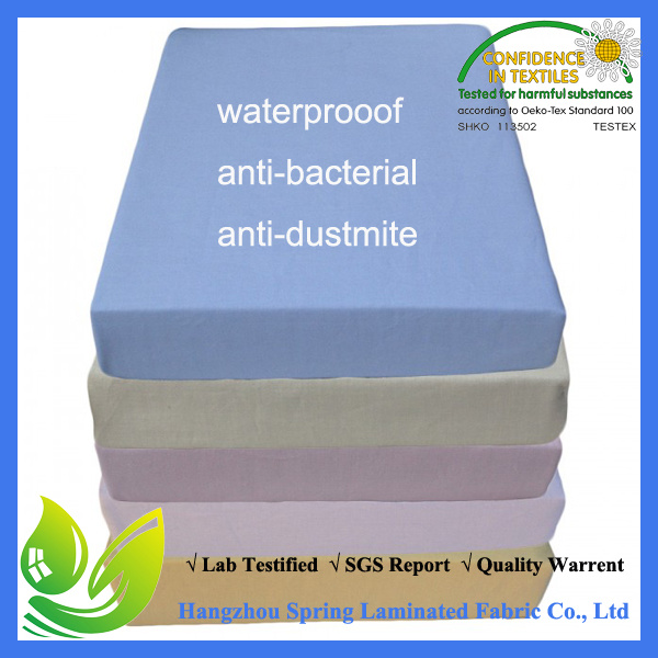 Natural Cotton Machine Washable Polyester Jacquard Deep Pocket Mattress Cover