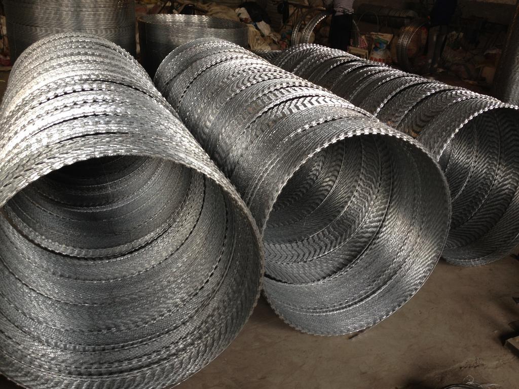 Electric Galvanized/Hot-Dipped Galvanized Razor Barbed Wire