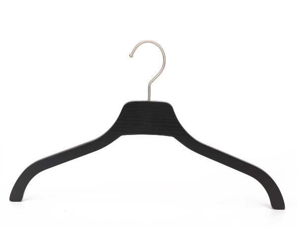 Cheap Black Gold Wooden Children Clothes Hanger for Kids