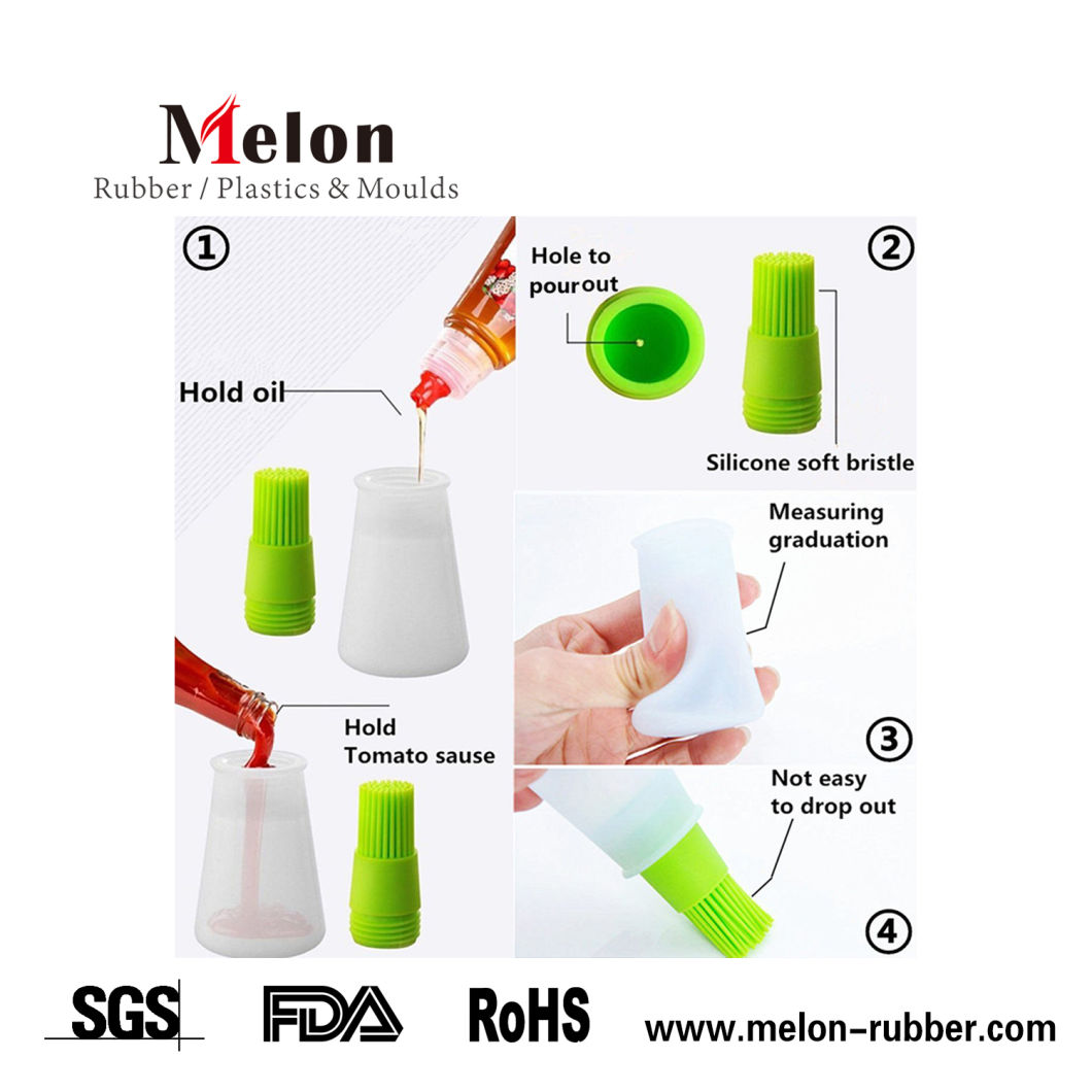 Multifunctional Silicone Oil Sauce Bottle Basting Brush for BBQ