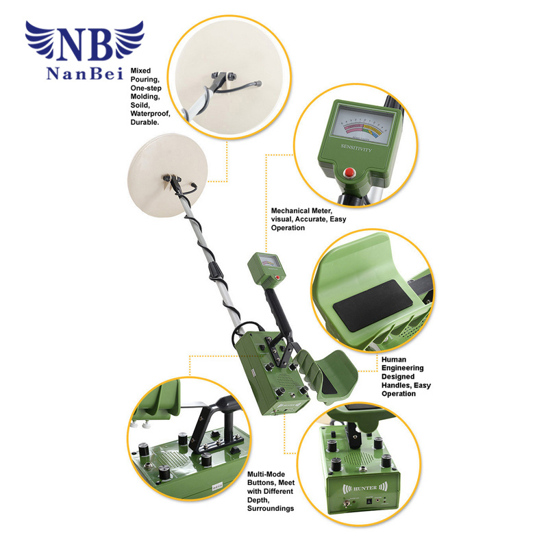 LED Display Metal Detector for Gold and Silver (4.5M-5M UNDERGROUND)