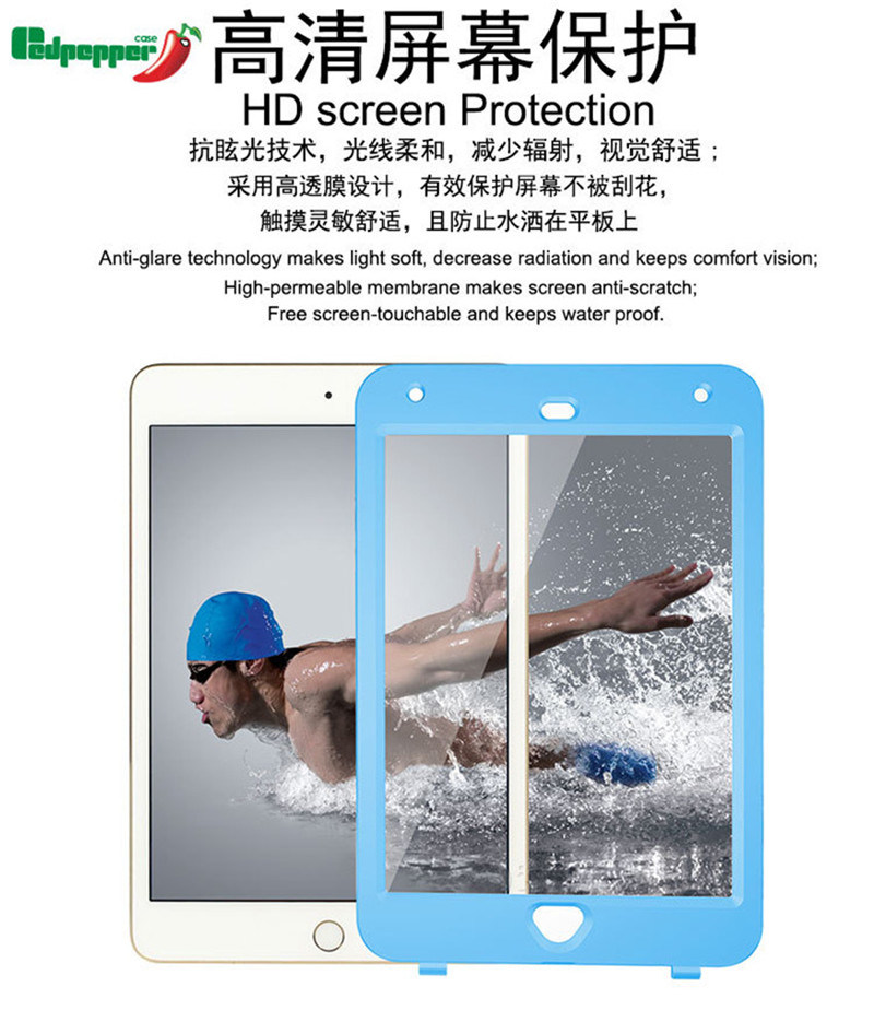 Ipx8 PVC Waterproof Tablet Case/Cover for iPad Mini 4