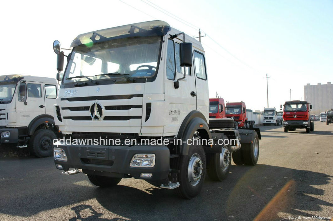 Mercedes Benz Tech China Beiben 6X2 8-Wheels 336HP 375HP Rhd LHD Tractor Trailer Truck Head