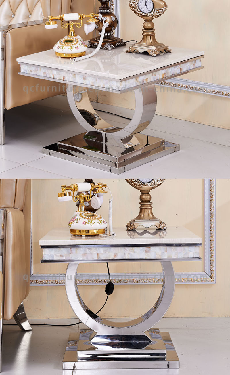 2016 latest Model Fancy Glass Side Table