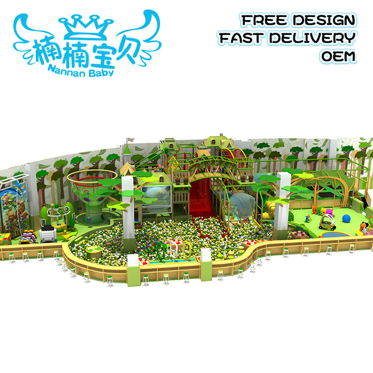 Jungle Theme Kids Indoor Soft Play Ground Equipment