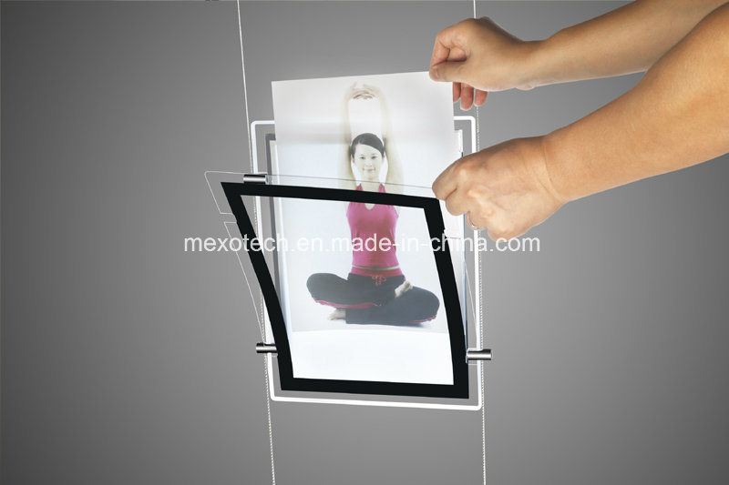 Double Sided Magnetic Advertising LED Light Box with Customized Silkscreen Colors