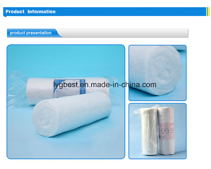 Medical Supplies Absorbent Disposable Medicals Products 100% Cotton Wool Roll