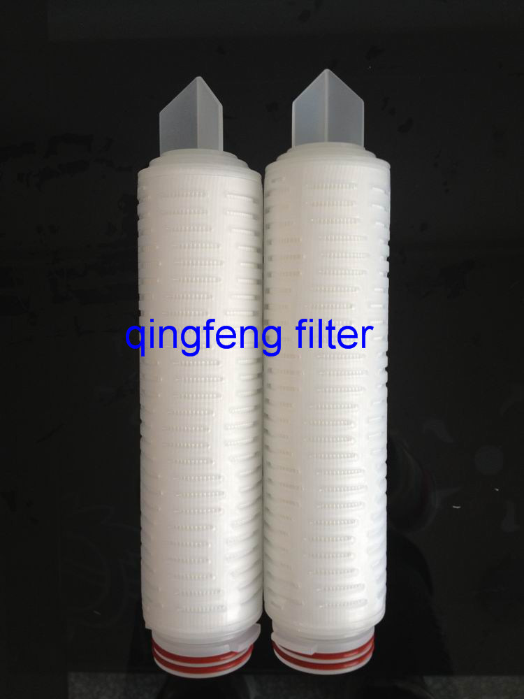 10 '' 20-Zoll-PTFE-Faltenfilterpatrone 0,2 um 0,45 Mikron für die Lebensmittel- und Getränkeindustrie