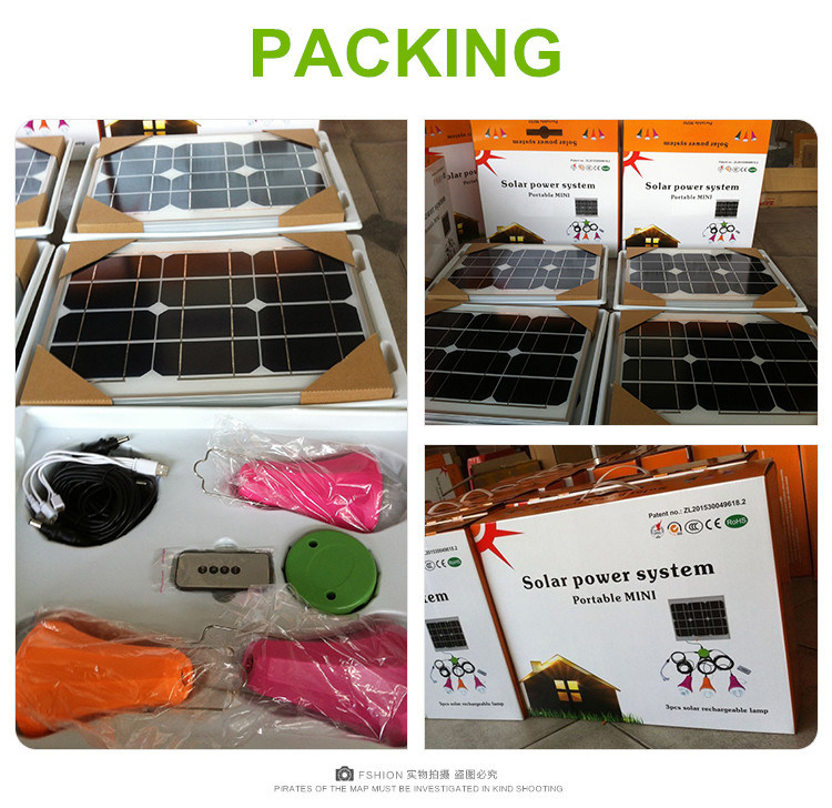 Solar Energy Product PV Solar Panel Solar Rechargeable LED Light