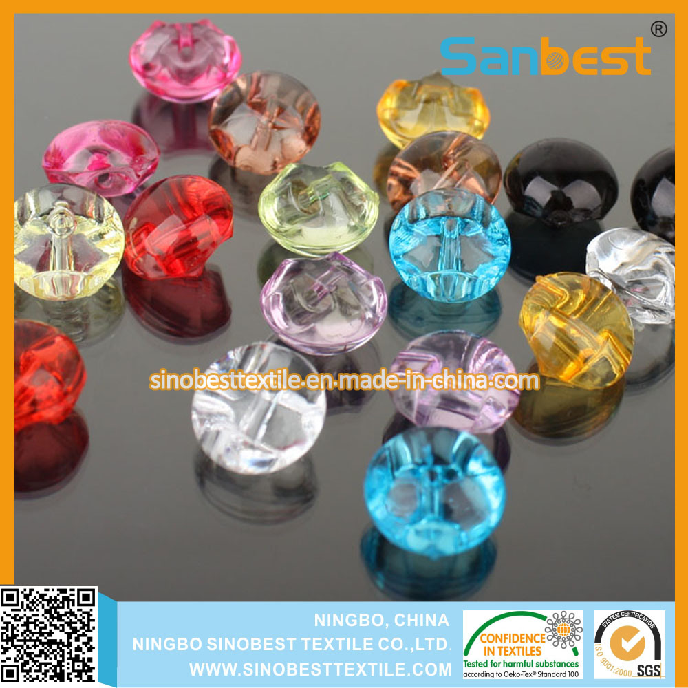 New Fashion Glisten Colorfur Acrylic Buttons for Garments