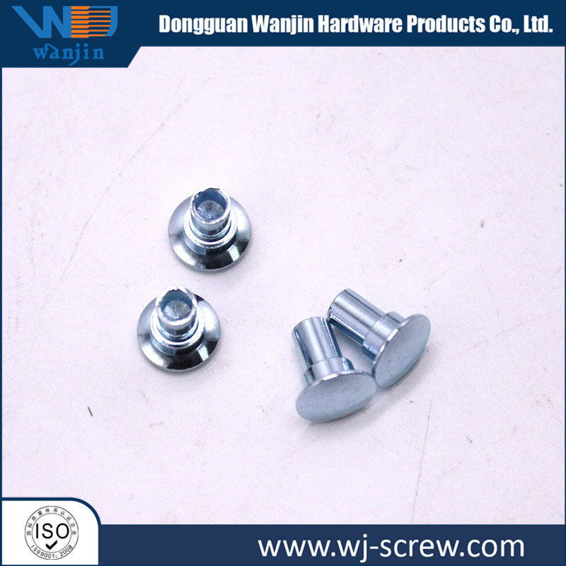 OEM Non-Standard Metal Black Hollow Solid Thread Hex Flat Head Rivet