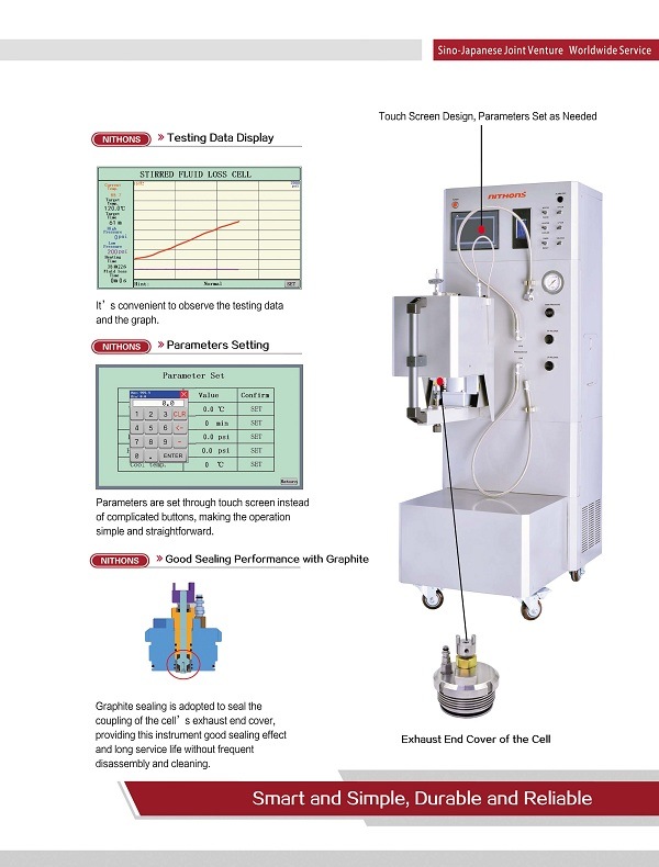 Oilfield Cementing Lab Testing /Stirred Fluid Loss Instrument