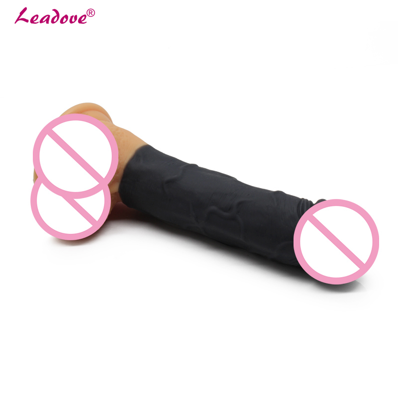 New Arrival Double Color Realistic Flexible Dildo with Textured Shaft and Strong Suction Cup Women Sex Toy Adult Sex Product