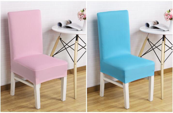 Wholesale Hotel Wedding Decoration Fashion Plain Spandex Chair Seat Cover