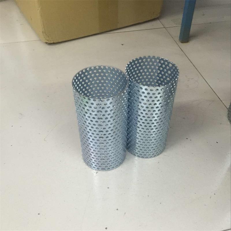 1mm Hole Galvanized Perforated Metal Mesh for Filter Cylinder
