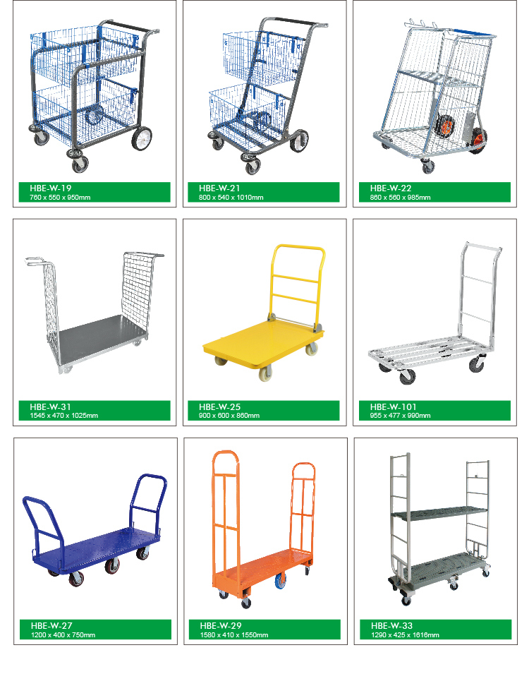 Platform Cargo Logistic Push Warehouse Trolley