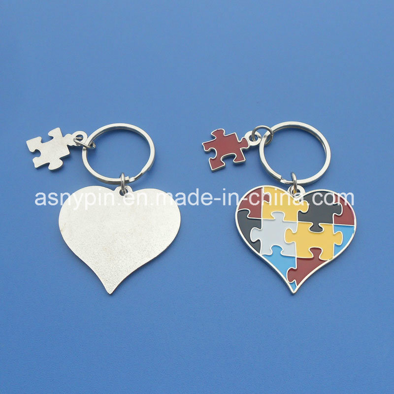 Customized Metal Sun Flower Full Color Printing Keychains