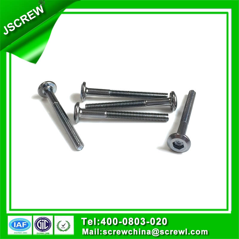 Zinc Plated Pan Framing Head Hex Drive Custom Confirmat Screws