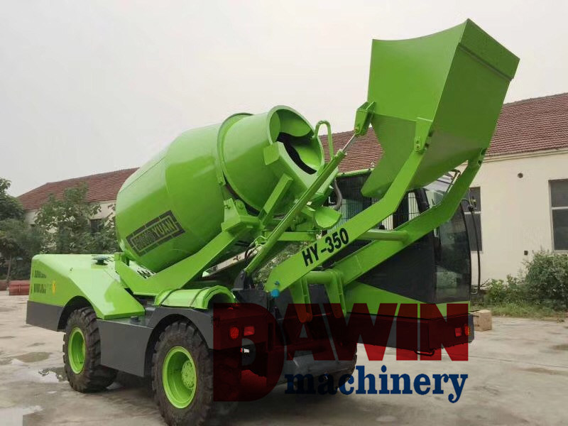 1.5m3 Auto Self Loading Concrete Mixer Truck with PLC Weighing System