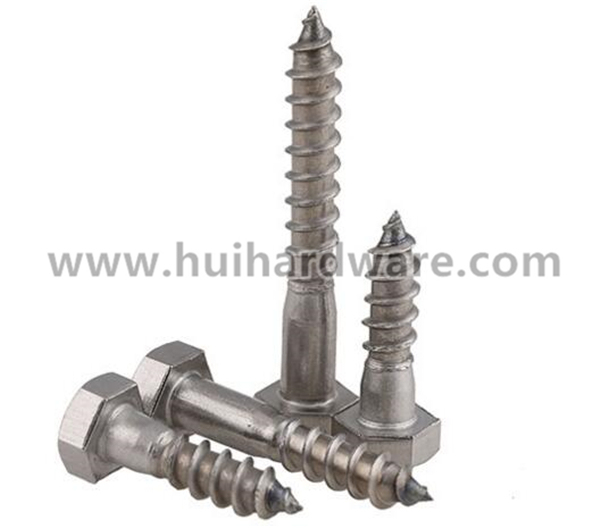 Stainless Steel Hex Head Wood Screws DIN 571