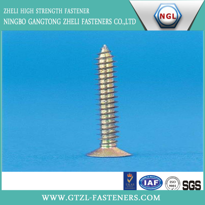 DIN97 M0.8-M20 Slotted Countersunk Head Wood Screws