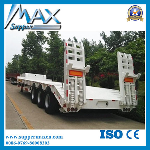 3 Axles Flatbed Container Carrier Semi Trailr for Sale