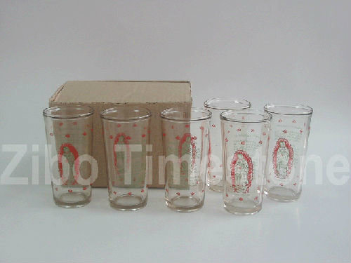 Soda Glassware, Juice Coffee Tea Used Crystalized Glass Tumbler