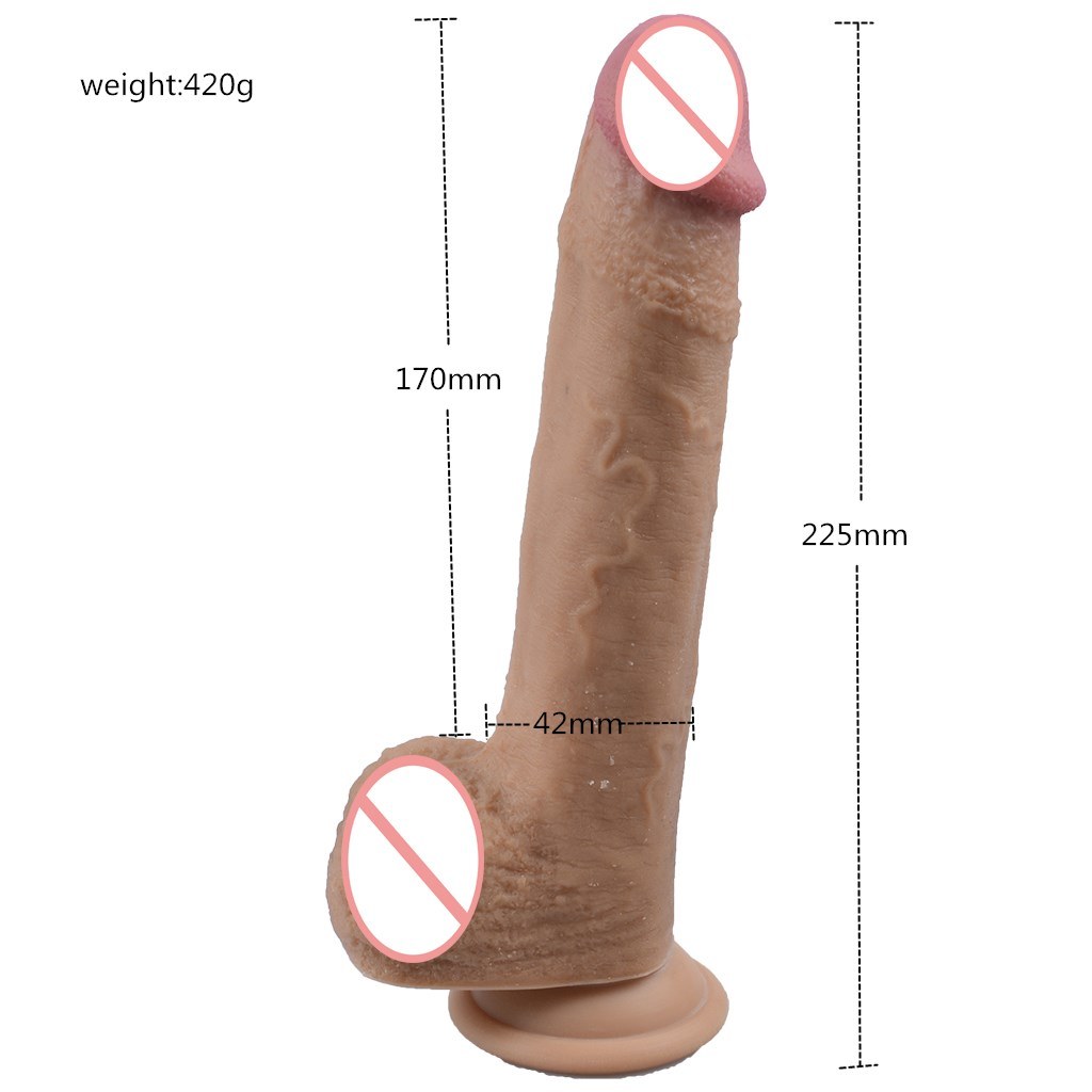 Hot Sale Adult Sex Toys for Woman & Lesbian Real Silicone Dildo Women Double Realistic Penis Dildos Anal Sex Products