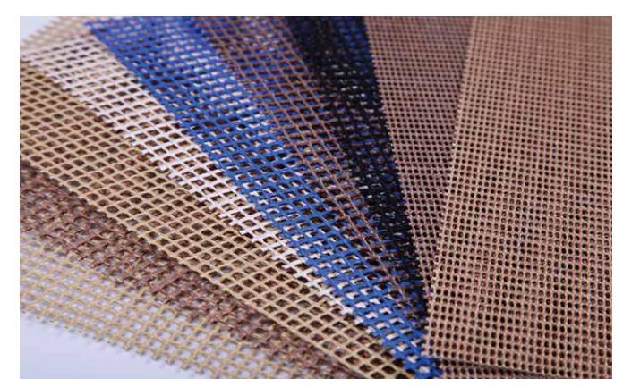 High Temperature 4*4mm Fiberglass PTFE Mesh Fabric