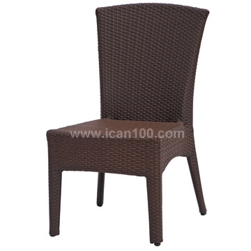 Garden Aluminum Rattan/Wicker Side Chair (WS-1740)