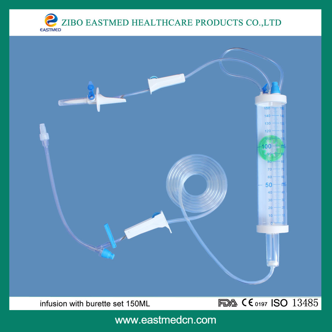 Disposable Burette Infusion Set with Burette Set 150ml Medical Equipment