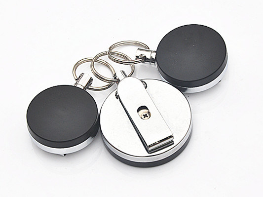 Promotional Logo Printed Cute Cheap Custom ABS Metal Case Badge Reel Made in China