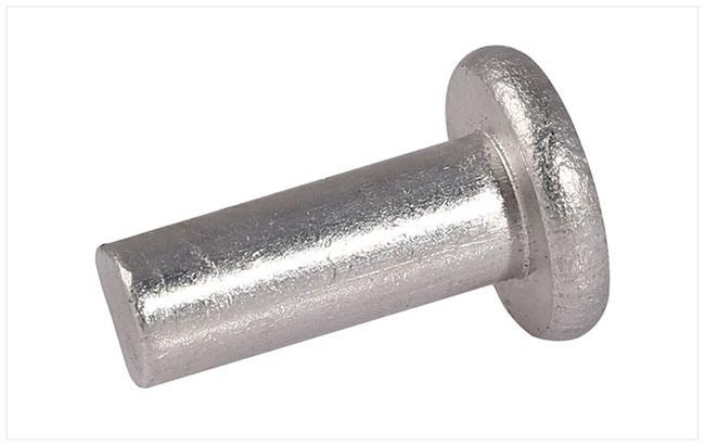 Flat Head Solid Tin Rivet Made with Aluminum