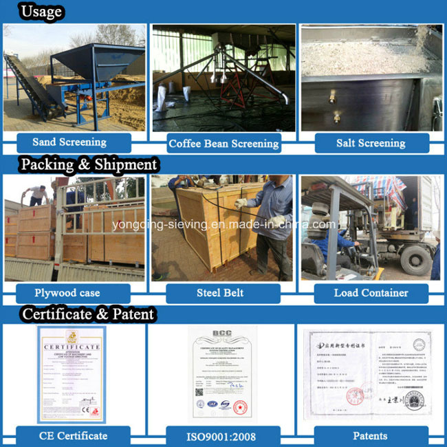 Linear Construction Stone Silica Sand Vibrating Sieve Screening Machine