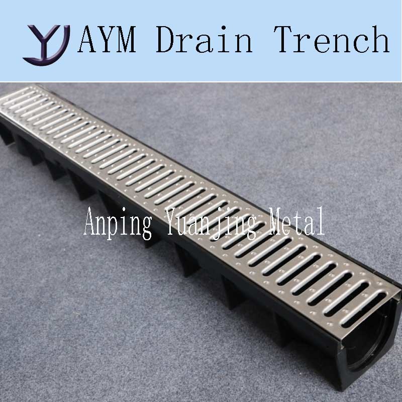 Storm Drainage Drain Channel Plastic/Polypropylene Channel & Grate