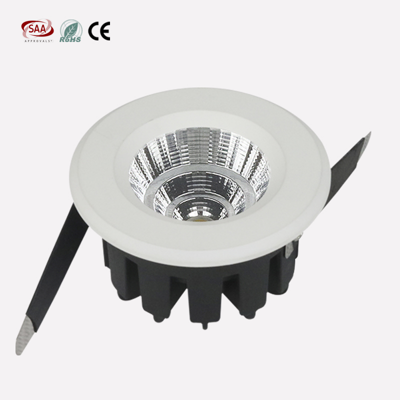 Energy Saving 5W 7W 60mm Cutout 3000K Warm White Mini COB Downlights Flicker Free for Store Lighting