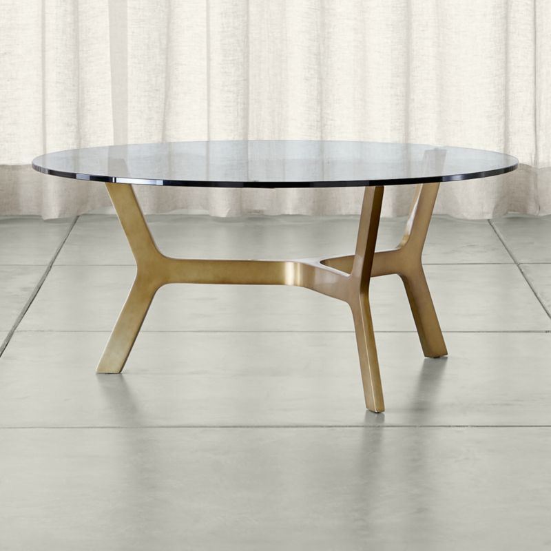 Luxury Design Glass Top Gold Stainless Steel Coffee Table